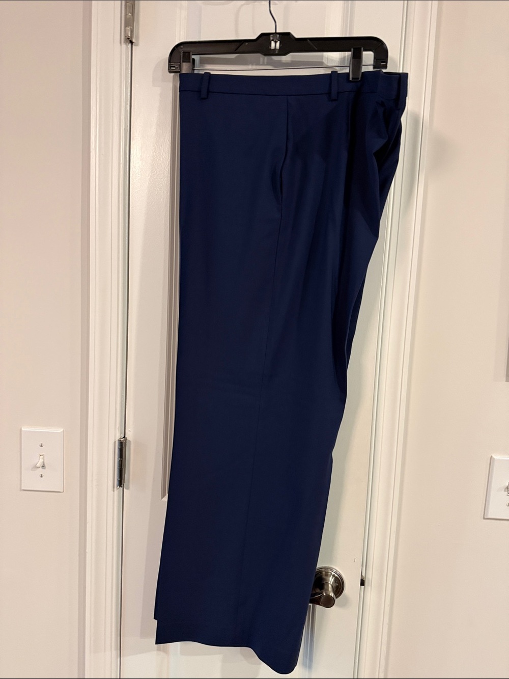 Theory Navy Wide-Leg Trousers